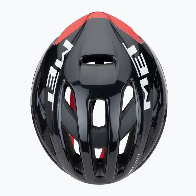 Шолом велосипедний MET Rivale II Mips black/red glossy 6