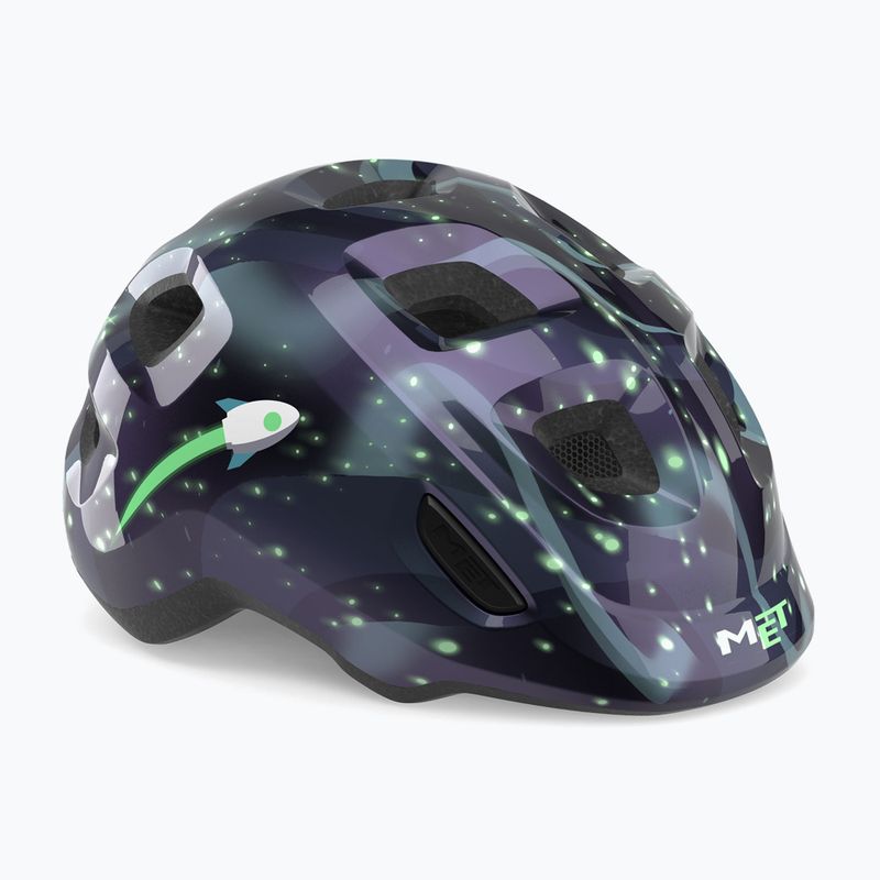 Шолом велосипедний дитячий MET Hooray space glow in the dark 2