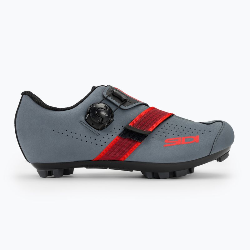 Кросівки велосипедні МТВ чоловічі Sidi MTB Aertis grey/red 2