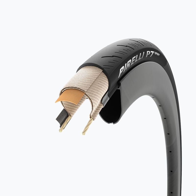 Шина велосипедна Pirelli P7 Sport 700 x 32C black 3