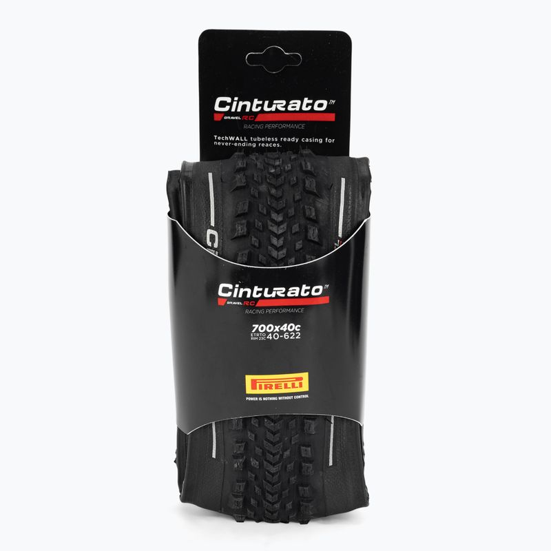 Шина велосипедна Pirelli Cinturato Gravel RC складна чорна 4216200 2