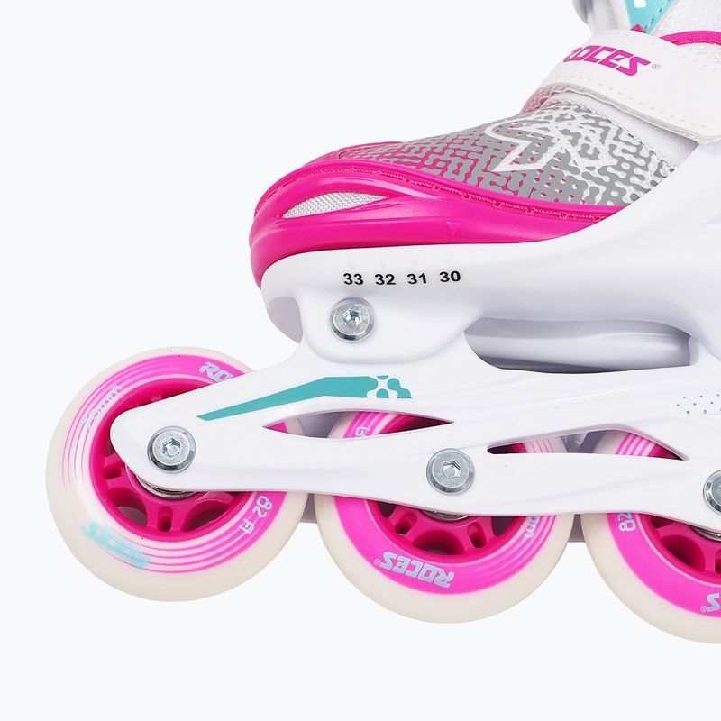 Роликові ковзани дитячі Roces Jokey X Girl white/pink 6