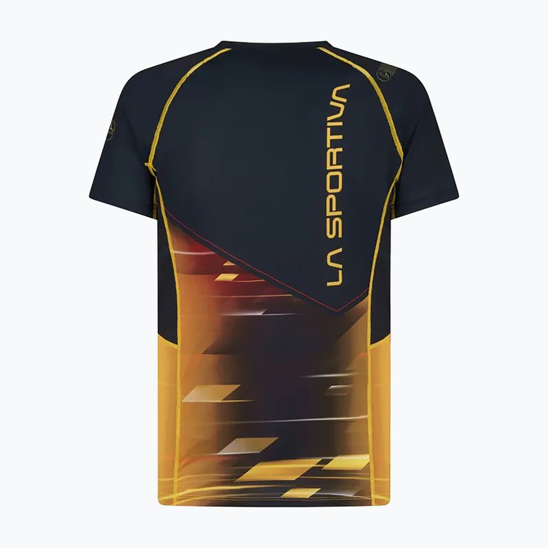 Футболка для бігу чоловіча LaSportiva Wave жовто-чорна P42999100 2