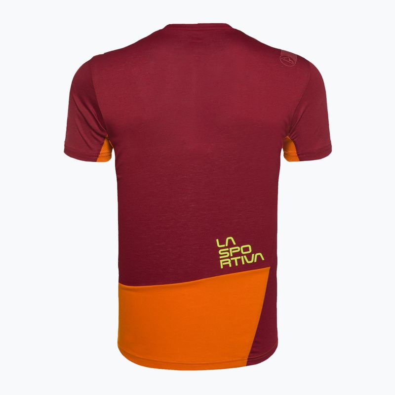 Футболка для скелелазіння чоловіча La Sportiva Grip помаранчево-червона N87208320 5