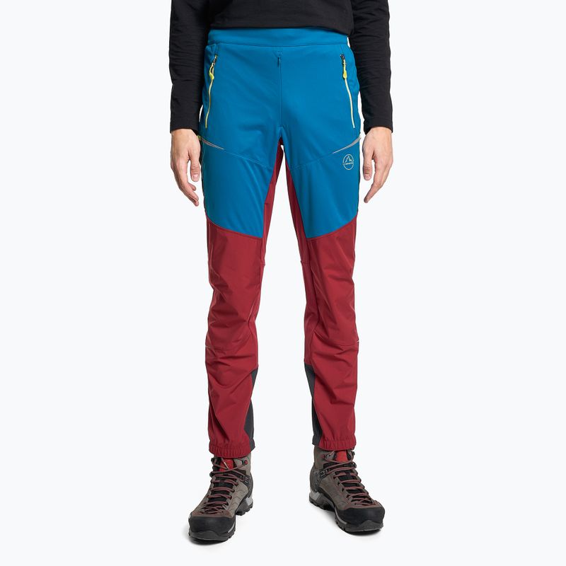 Штани трекінгові чоловічі La Sportiva Ikarus sangria/electric blue