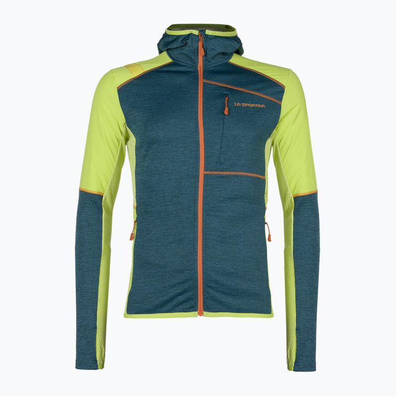 Кофта трекінгова чоловіча LaSportiva Existence Hoody синьо-зелена P53639729