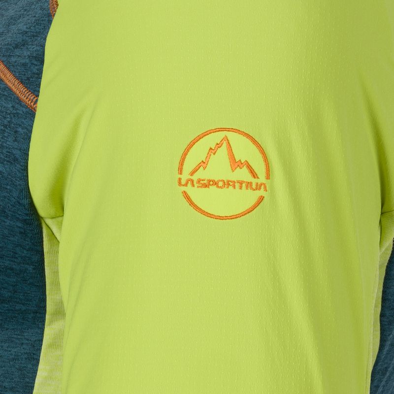 Кофта трекінгова чоловіча LaSportiva Existence Hoody синьо-зелена P53639729 4