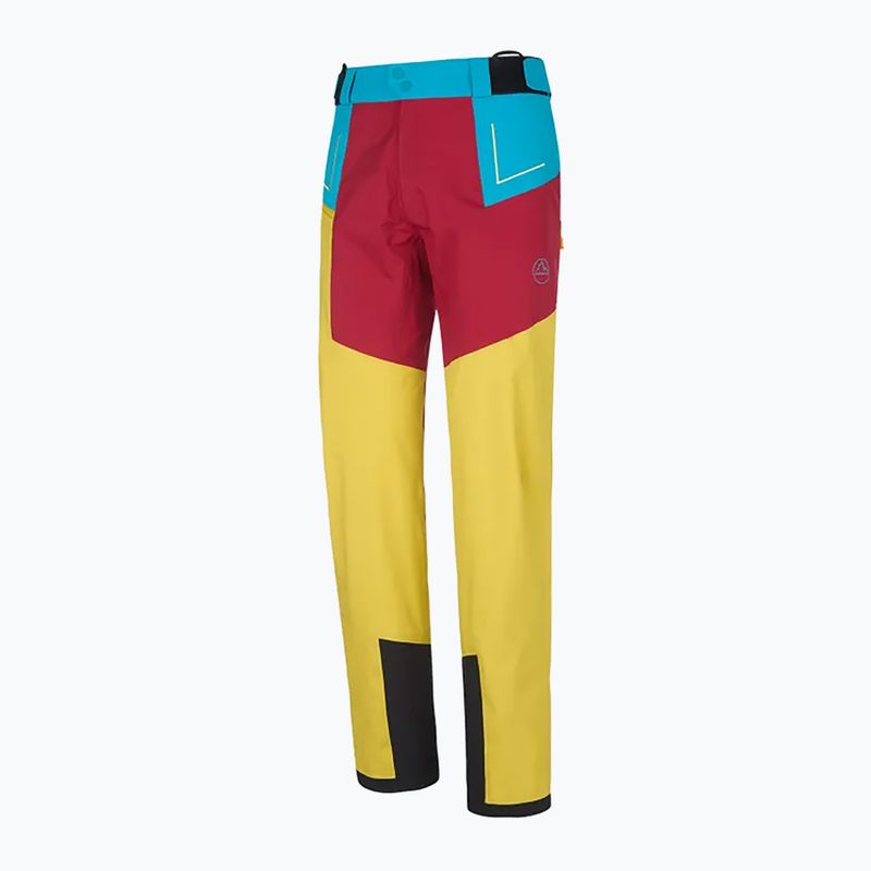Штани туристичні з мембраною чоловічі La Sportiva Crizzle EVO Shell sangria/electric blue 6