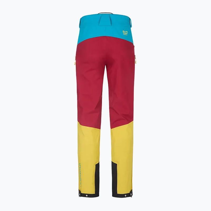 Штани туристичні з мембраною чоловічі La Sportiva Crizzle EVO Shell sangria/electric blue 7