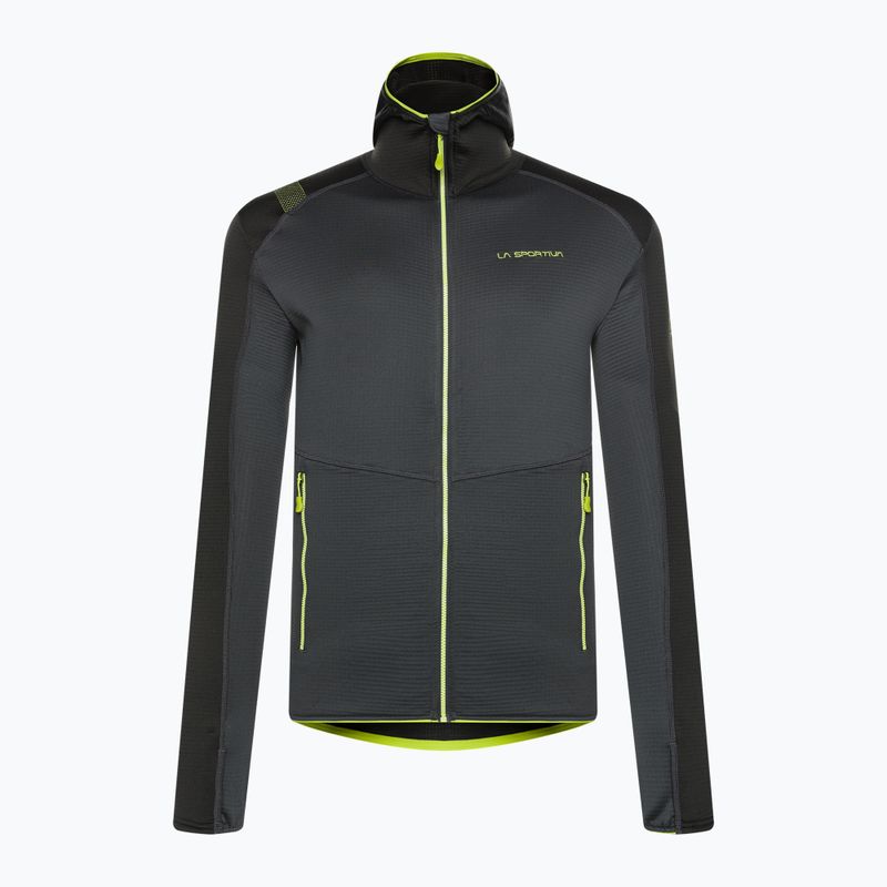 Кофта трекінгова чоловіча La Sportiva Upendo Hoody carbon/lime punch