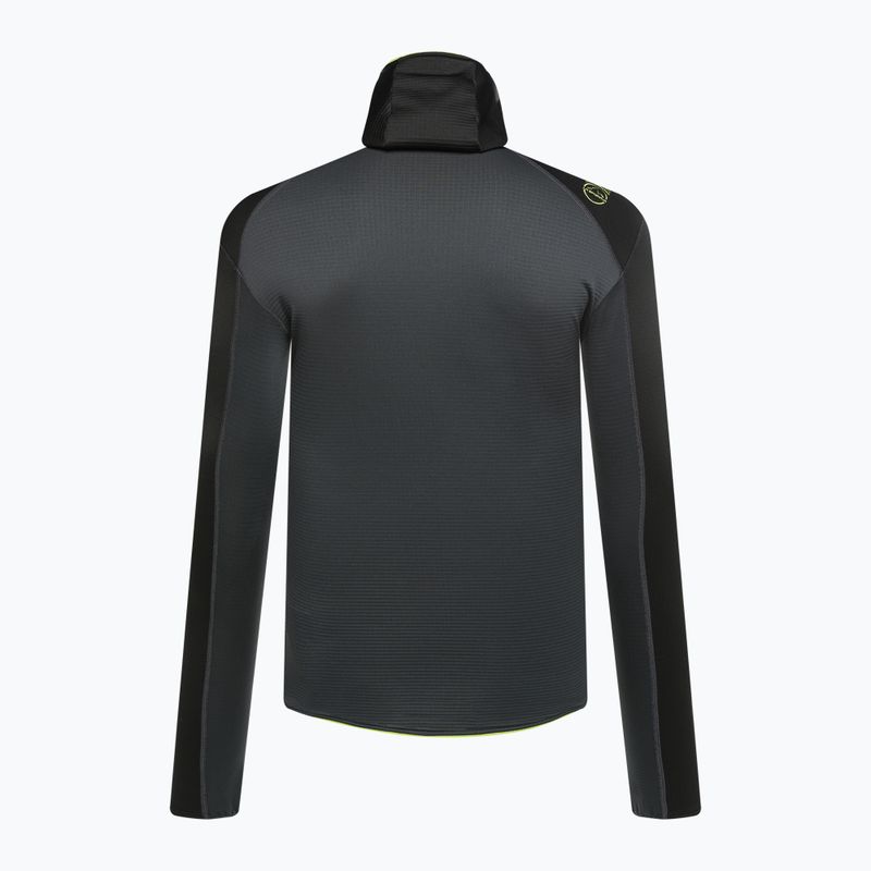 Кофта трекінгова чоловіча La Sportiva Upendo Hoody carbon/lime punch 2