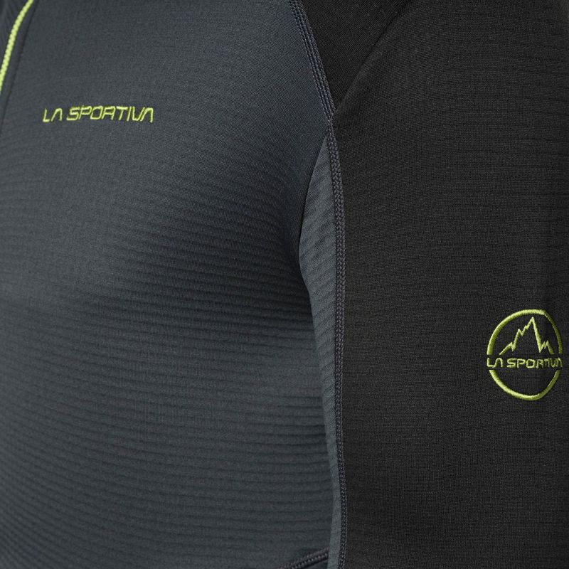 Кофта трекінгова чоловіча La Sportiva Upendo Hoody carbon/lime punch 4