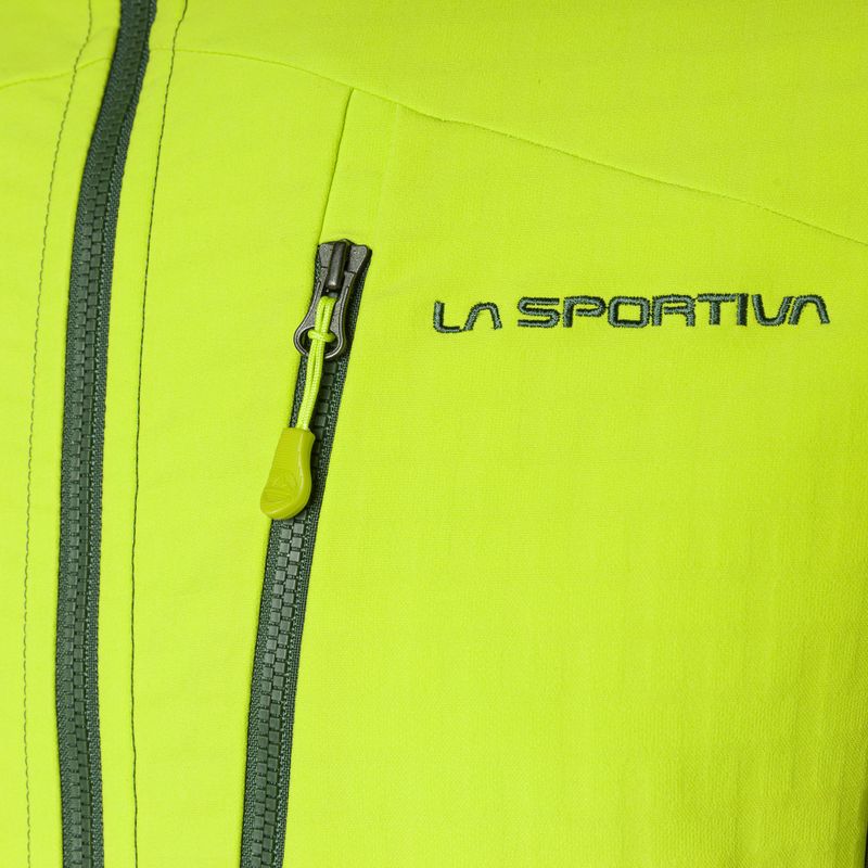Кофта трекінгова чоловіча La Sportiva Session Tech Hoody forest/lime punch 8
