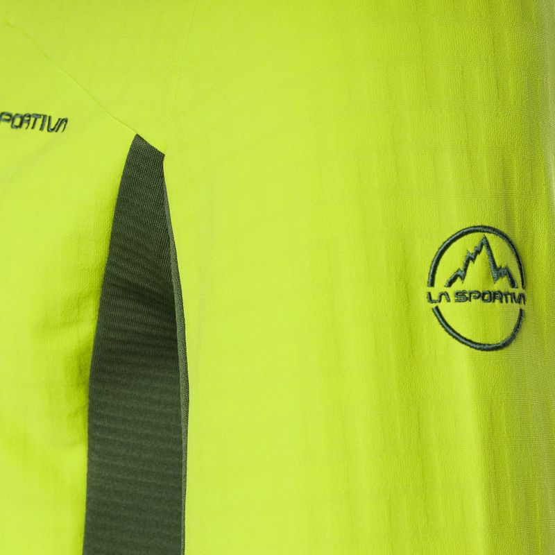 Кофта трекінгова чоловіча La Sportiva Session Tech Hoody forest/lime punch 9