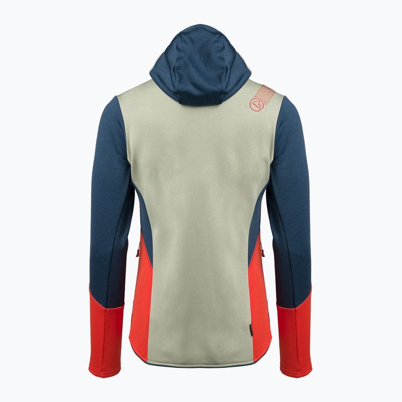Кофта трекінгова жіноча La Sportiva Cosmic Hoody tea/storm blue 2