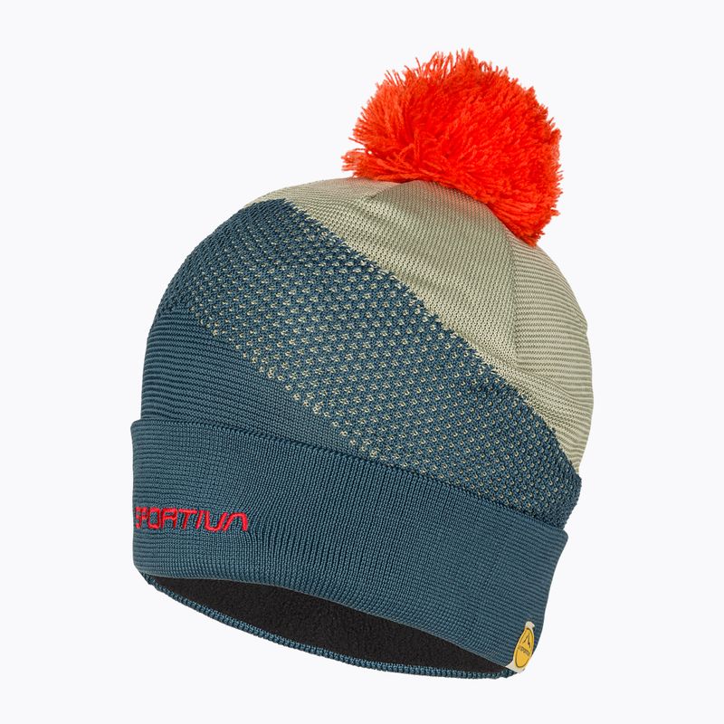 Шапка зимова La Sportiva Knitty Beanie storm blue/tea 3