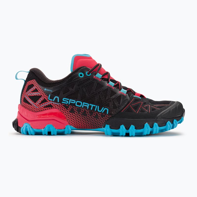 Кросівки для бігу жіночі La Sportiva Bushido II GTX black/hibiscus 2