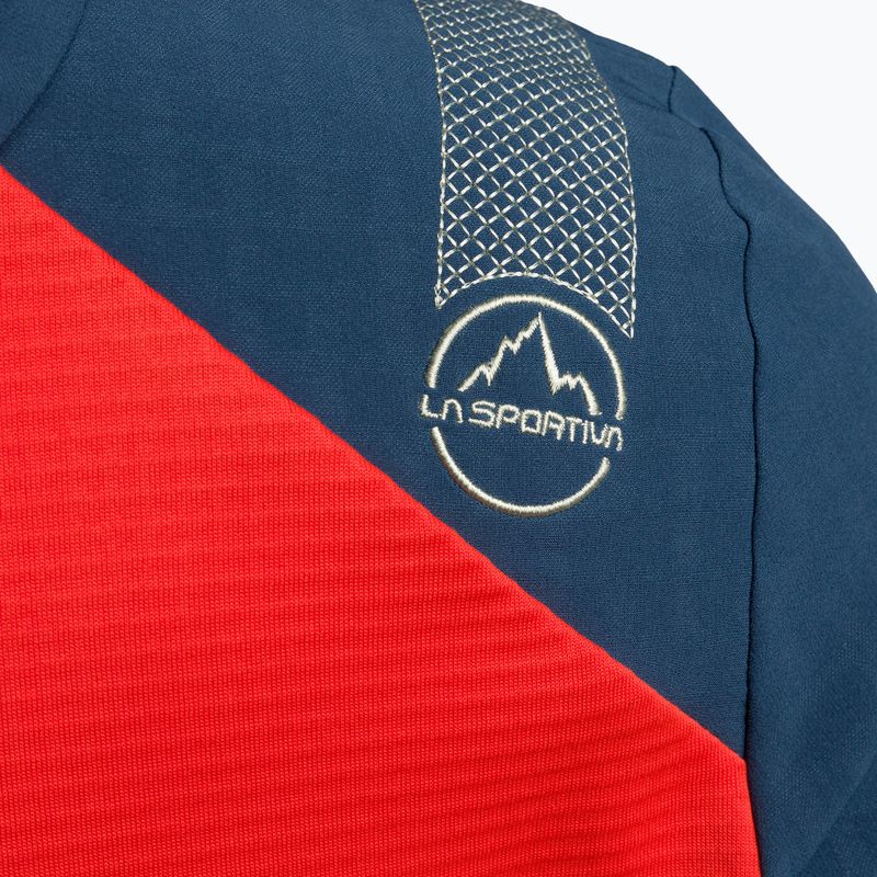 Кофта трекінгова жіноча La Sportiva Session Tech Hoody storm blue/cherry tomato 4
