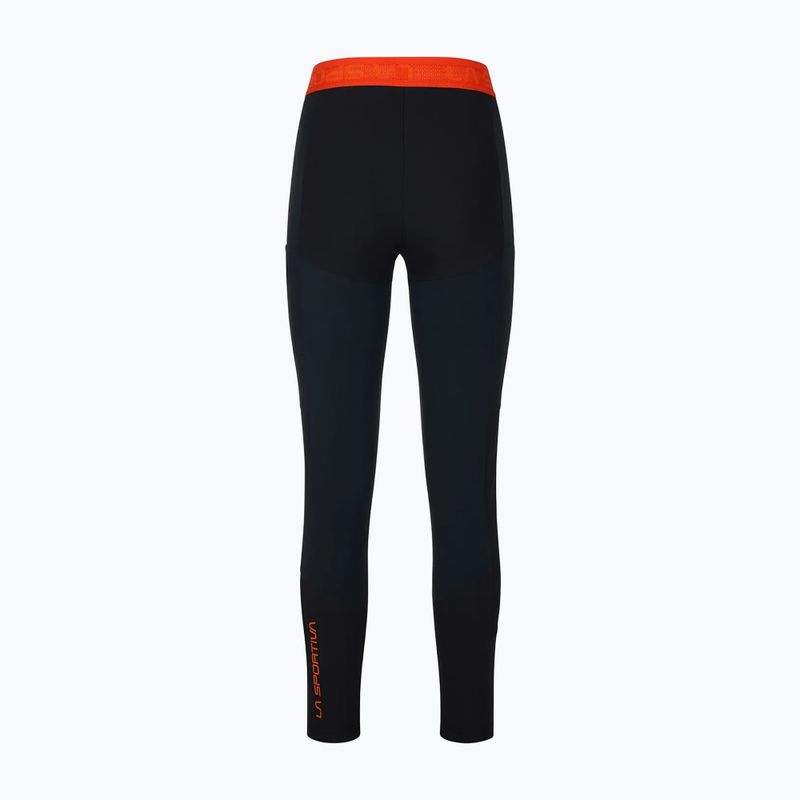 Штани трекінгові жіночі La Sportiva Camino Tight black/cherry tomato 2