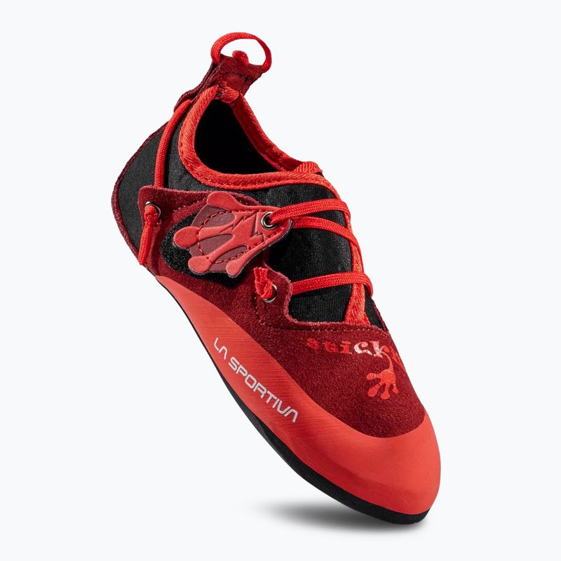 Дитячі черевики для скелелазіння La Sportiva Stickit чилі/мак 8
