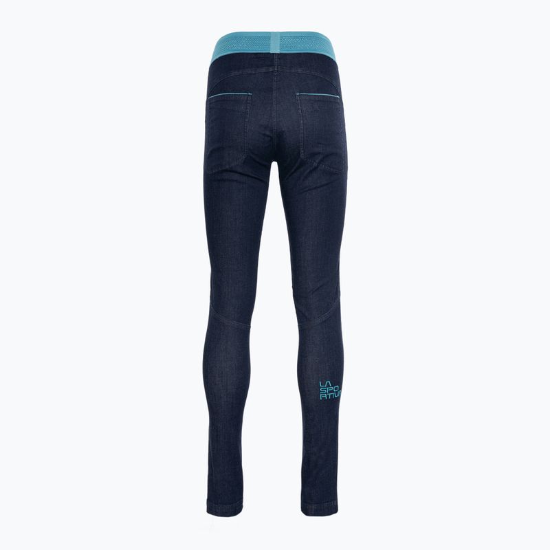 Штани туристичні жіночі La Sportiva Miracle Jeans jeans/topaz 2