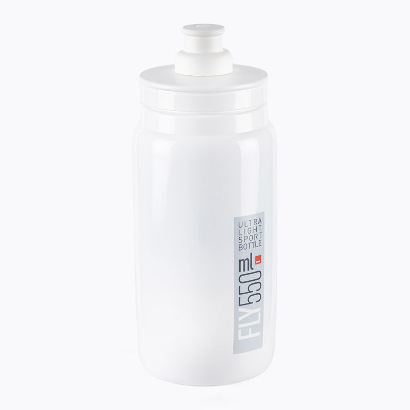 Пляшка велосипедна Elite FLY біло-сіра EL01604309