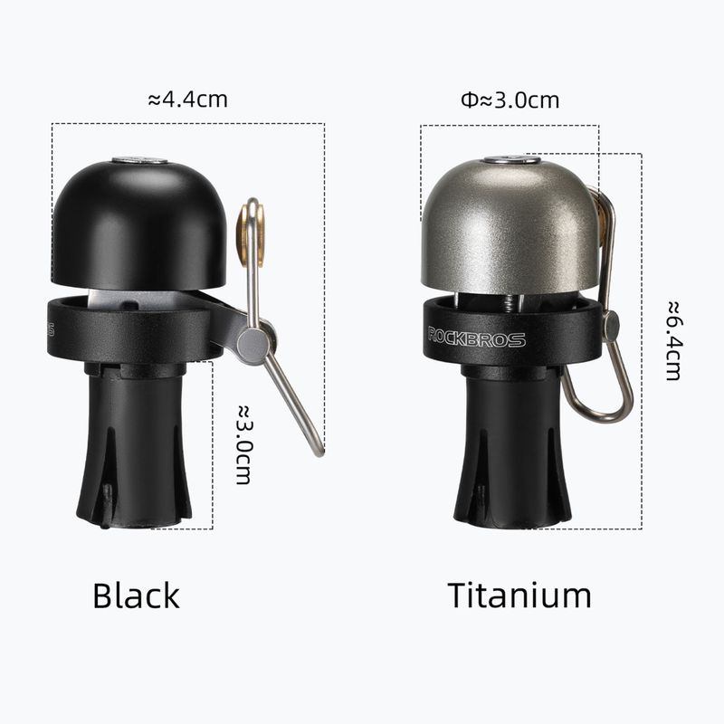 Дзвінок велосипедний Rockbros 71710005002 Handlebar Bell ti-color 2