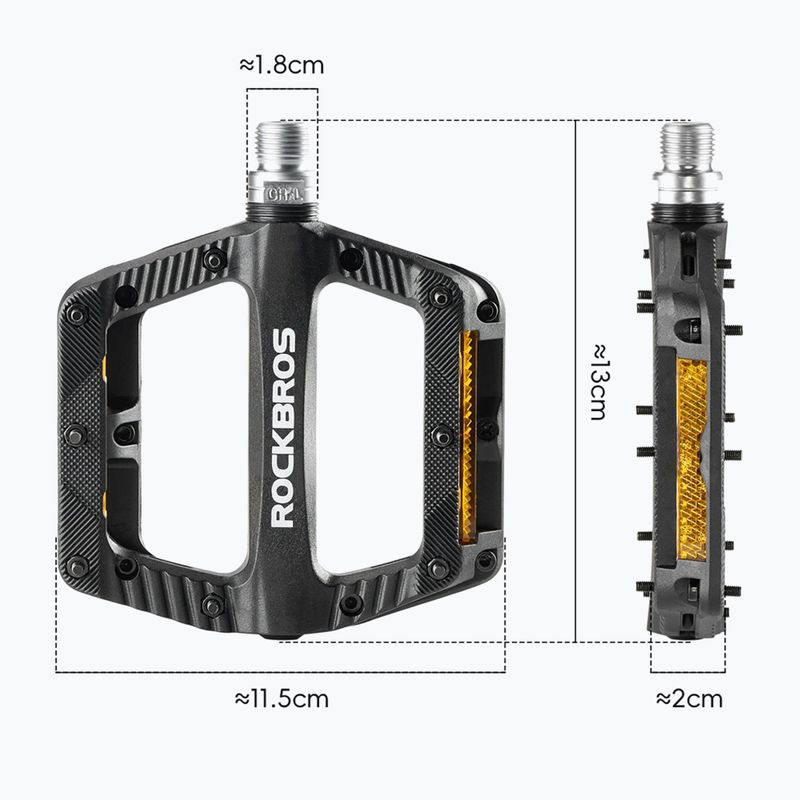 Педалі велосипедні Rockbros 370011001 black 2