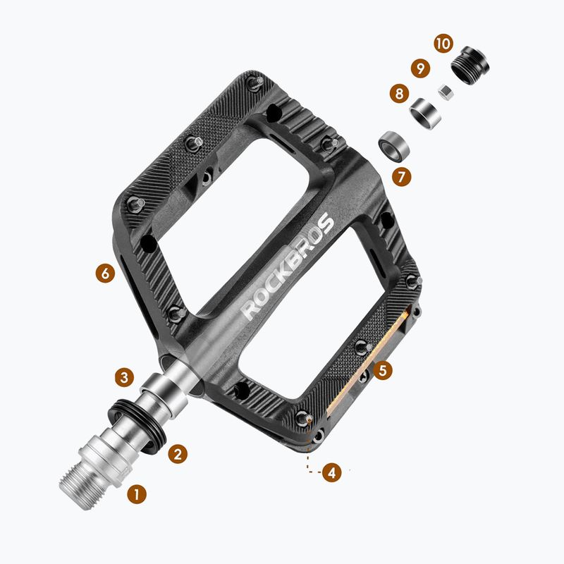 Педалі велосипедні Rockbros 370011001 black 3