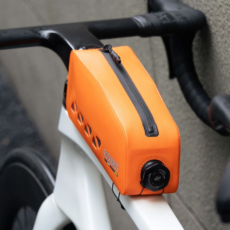 Сумка велосипедна на раму Rockbros 30120129 Road to Sky Top Tube Bag orange 2