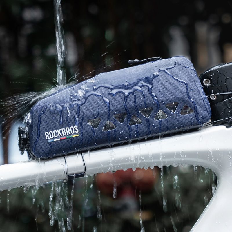 Сумка велосипедна на раму Rockbros 30120129 Road to Sky Top Tube Bag dark blue 3