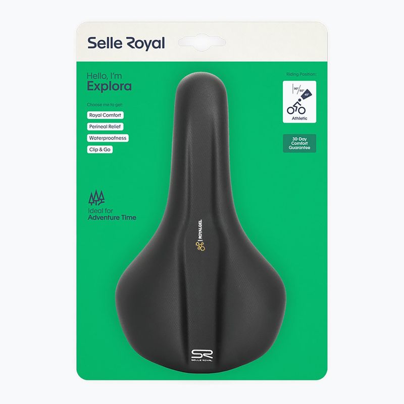 Велосипедне сідло Selle Royal Explora Athletic 45St. чорне 4