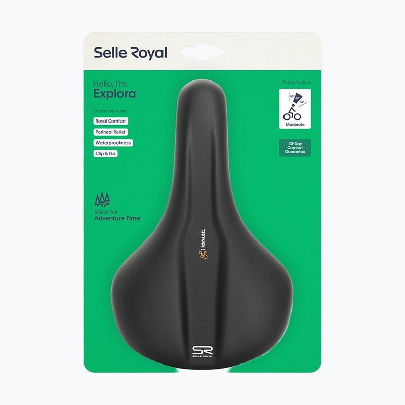 Сідло велосипедне Selle Royal Explora Moderate 60St. black 4