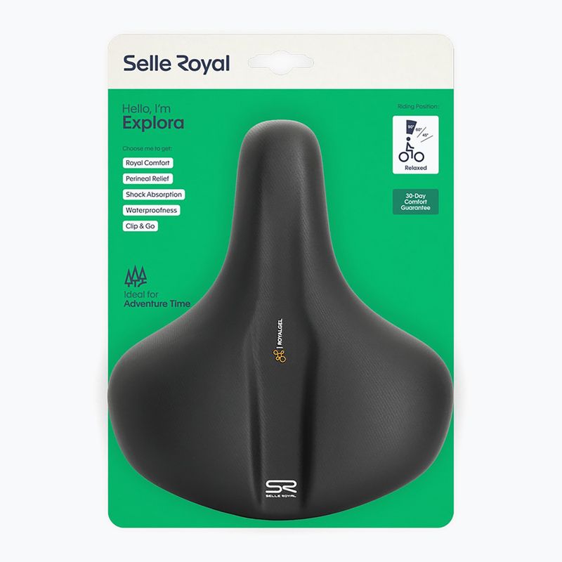 Сідло велосипедне Selle Royal Explora Relaxed 90St. black 4