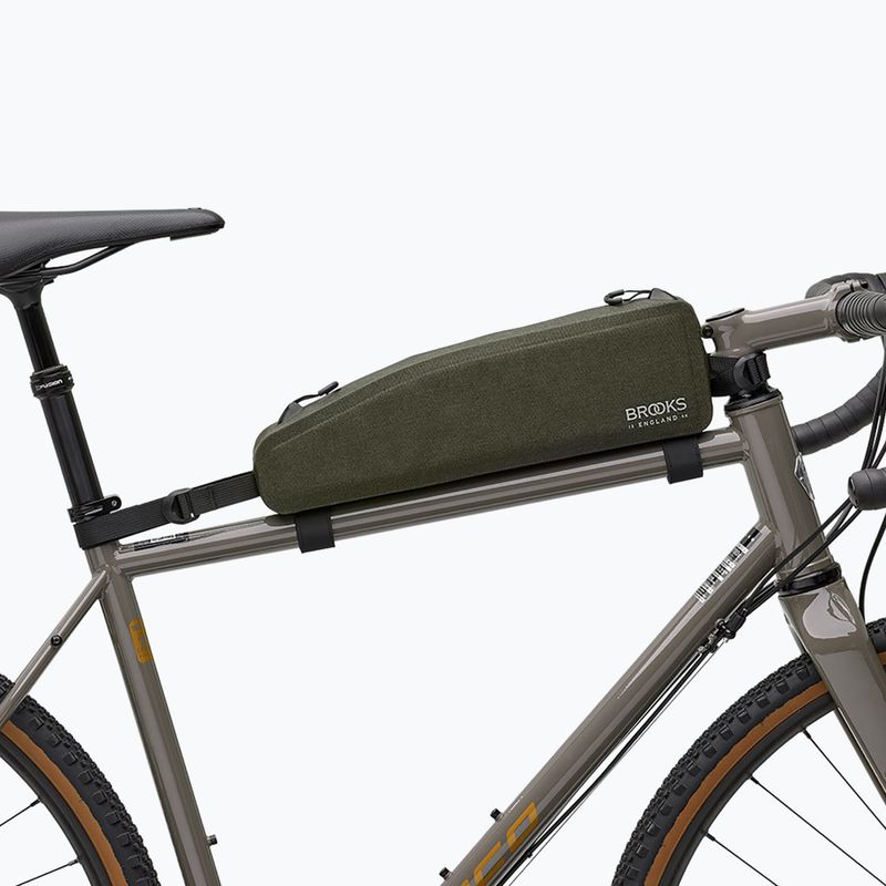 Сумка велосипедна на раму Brooks England Scape Long Top 1,5 л mud green 4