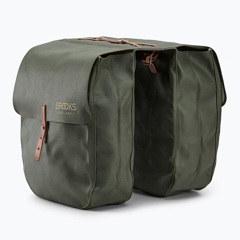 Сумка велосипедна Brooks England Brick Lane Panniers 30 л sage green/honey