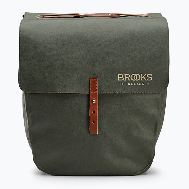 Сумка велосипедна Brooks England Brick Lane Panniers 30 л sage green/honey 3