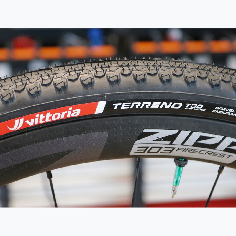 Шина велосипедна Vittoria Terreno T30 G2.0 TLR Gravel Endurance 700x37c чорний/коричневий 8