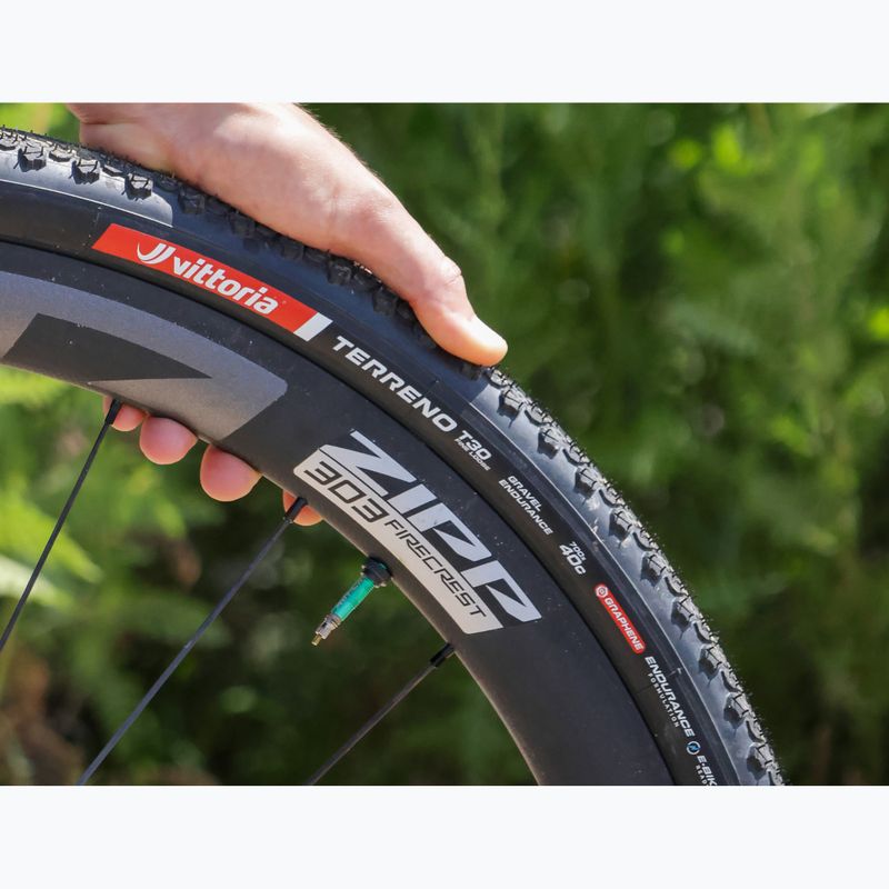 Шина велосипедна Vittoria Terreno T30 G2.0 TLR Gravel Endurance 700x40c чорний/коричневий 5