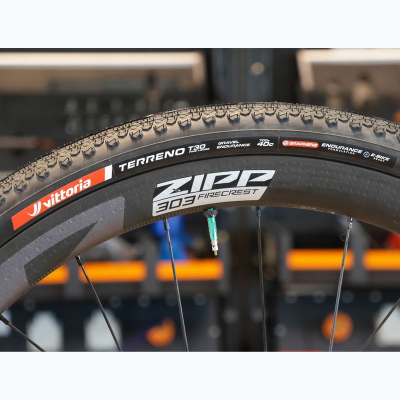 Шина велосипедна Vittoria Terreno T30 G2.0 TLR Gravel Endurance 700x40c чорний/коричневий 7