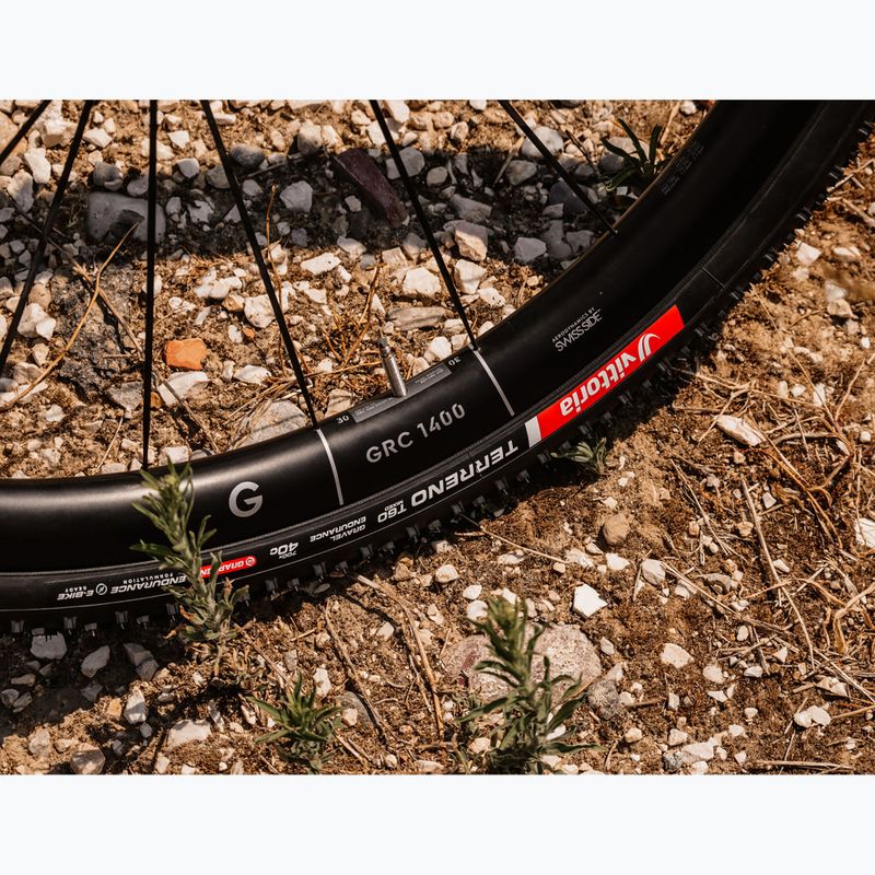 Шина велосипедна Vittoria Terreno T60 G2.0 TLR Gravel Endurance 700x40c чорний/коричневий 6
