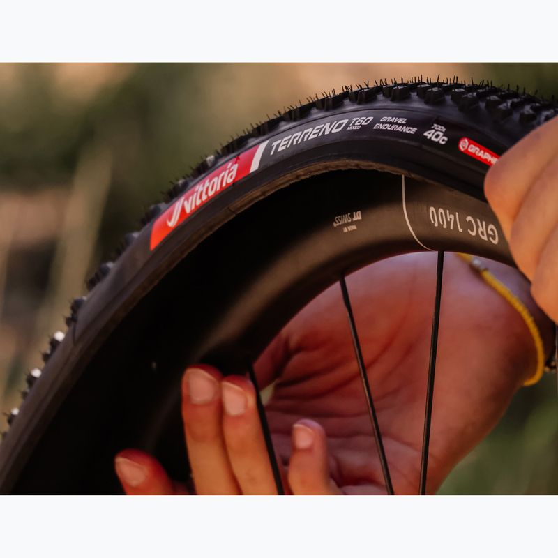 Шина велосипедна Vittoria Terreno T60 G2.0 TLR Gravel Endurance чорний 8