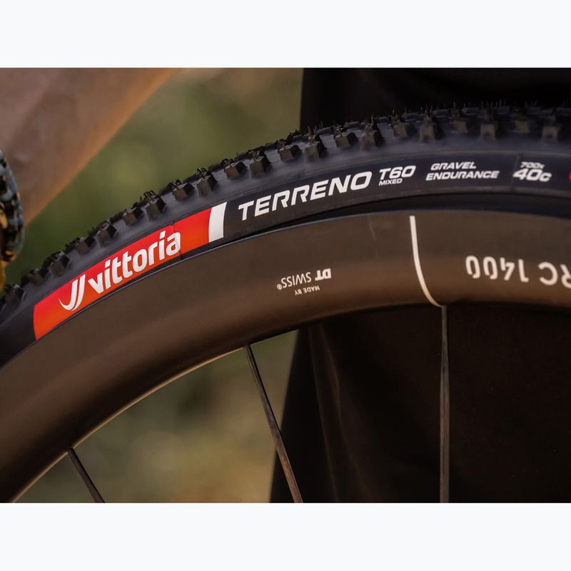 Шина велосипедна Vittoria Terreno T60 G2.0 TLR Gravel Endurance чорний/коричневий 6