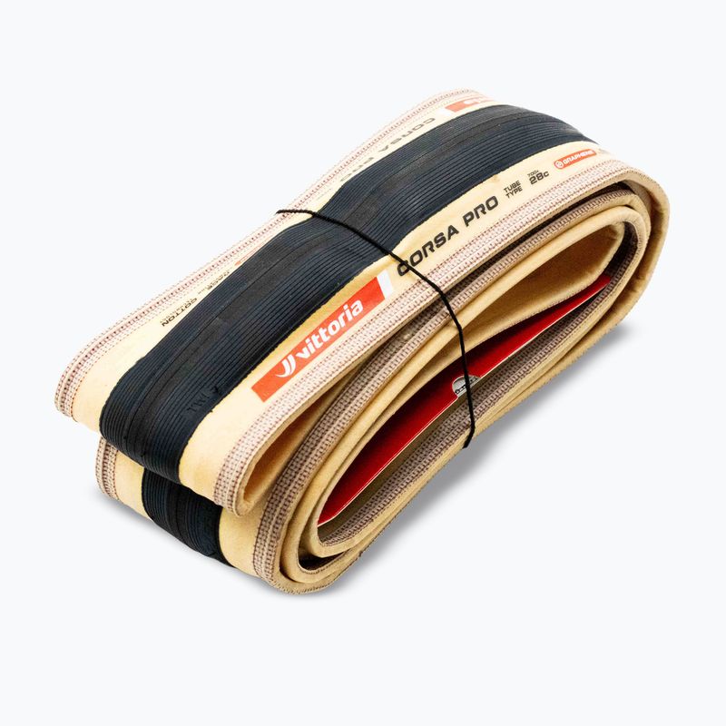 Шина велосипедна Vittoria Corsa Pro G2.0 700 x 30C чорний/бежевий 5