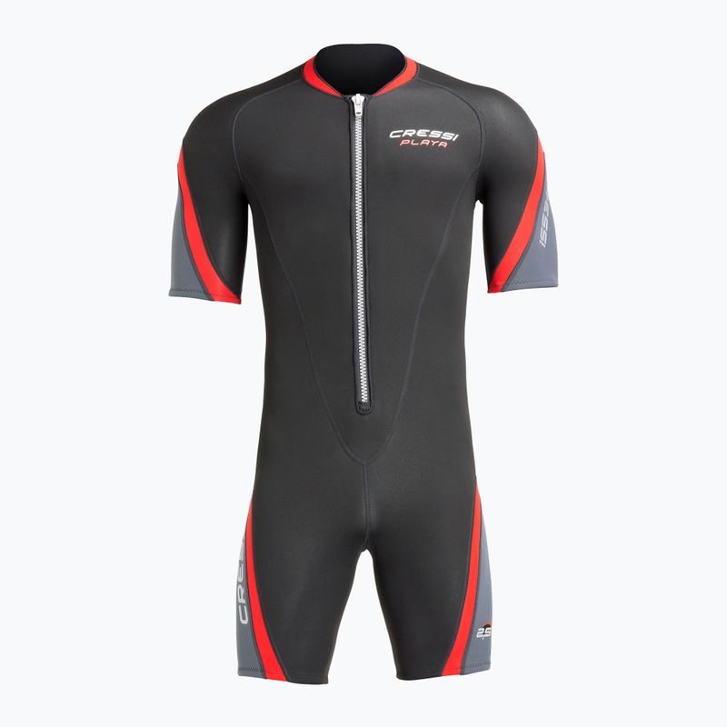 Чоловічий гідрокостюм для плавання Cressi Playa Shorty 2.5 mm black/red