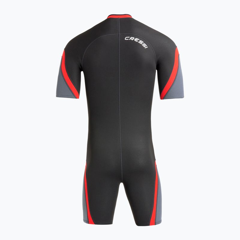 Чоловічий гідрокостюм для плавання Cressi Playa Shorty 2.5 mm black/red 3