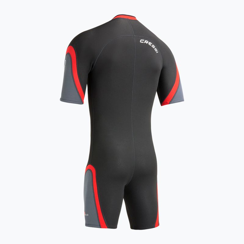 Чоловічий гідрокостюм для плавання Cressi Playa Shorty 2.5 mm black/red 4