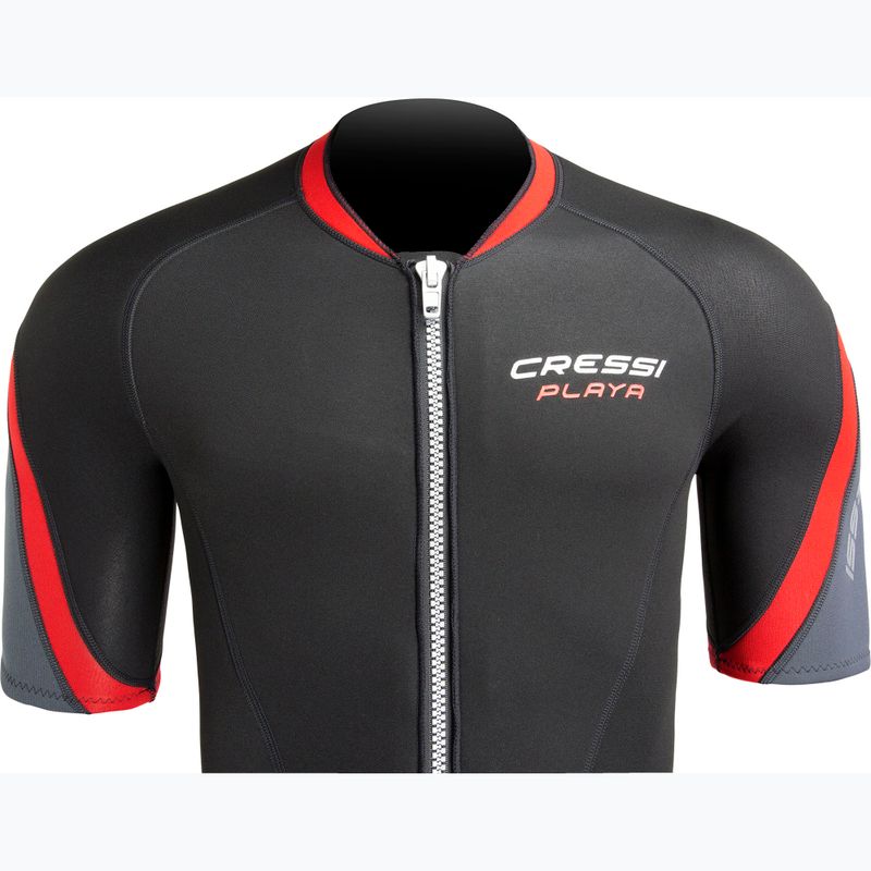 Жіночий гідрокостюм Cressi Playa Shorty 2.5 мм чорний/червоний 5
