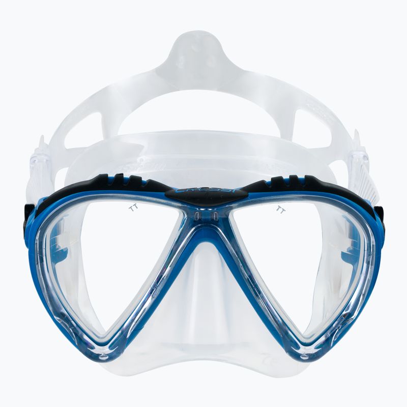 Маска для дайвінгу Cressi Lince clear/blue 2