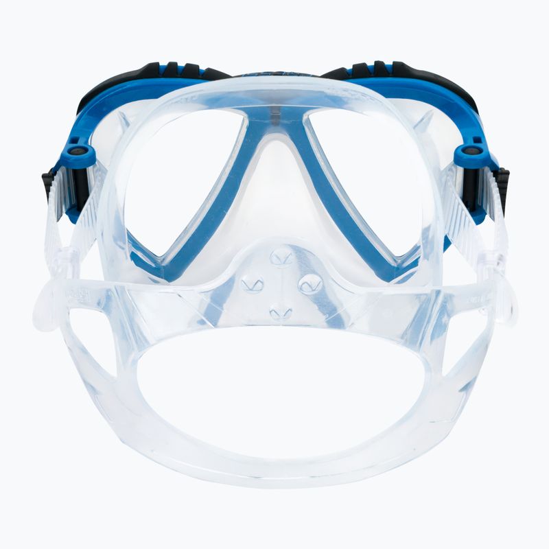 Маска для дайвінгу Cressi Lince clear/blue 5